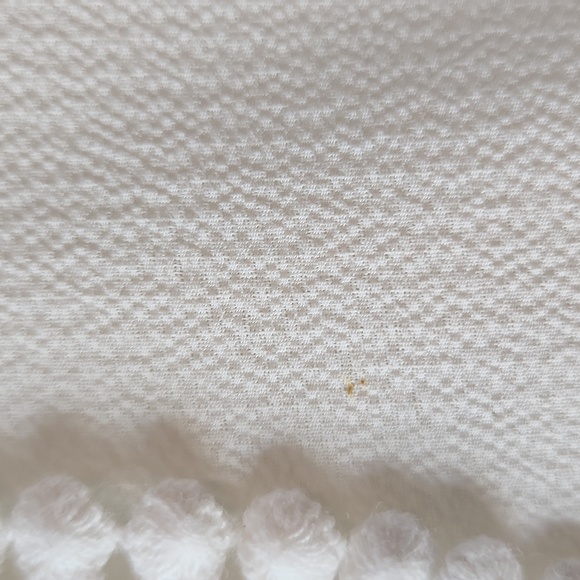 Ivory Sheer Long Sleeve Blouse with crochet detail - Picture 4 of 8